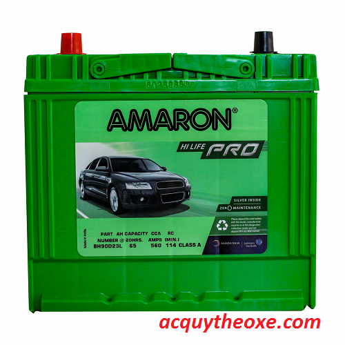 Bình ắc quy Amaron 90D23L 12V 65Ah