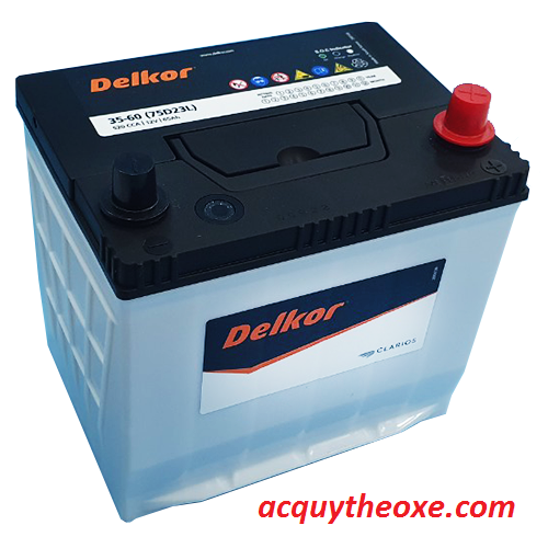 Bình ắc quy Delkor 75D23L 12V 65Ah