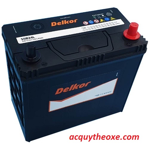Bình ắc quy Delkor 55B24L 12V 45Ah