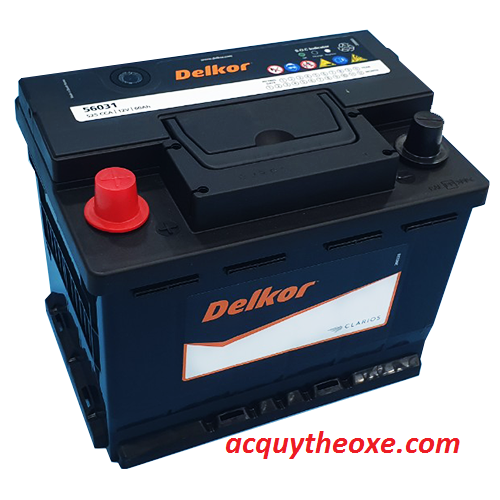 Bình ắc quy Delkor 56031 (DIN60R) 12V 60Ah