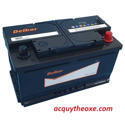 Bình ắc quy Delkor 58039 (DIN80) 12V 80Ah