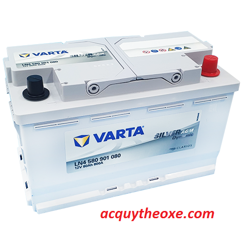 Bình ắc quy Varta AGM LN4 580901080 12V 80Ah