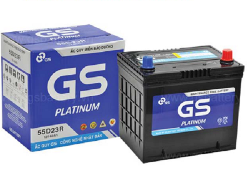 BÌNH ẮC QUY GS 55D23R (12v - 60Ah)